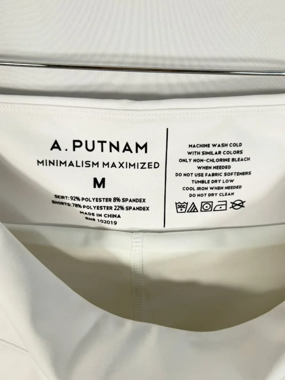 A Putnam Wrap Skort Bright White Medium NWT Golf Tennis Resort Preppy